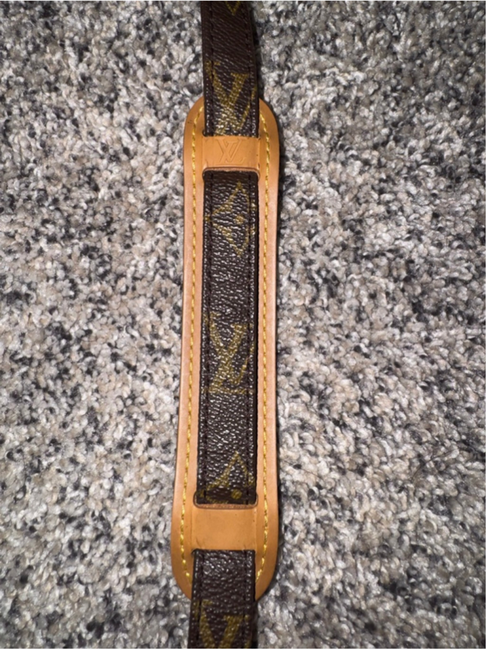 LV Monogram Adjustable Crossbody Strap Shoulder Pad Brown Canvas Bag Strap - Picture 6 of 11